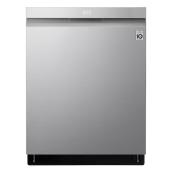 LG 24-in Stainless Steel QuadWash Pro Recessed Handle Built-in Dishwasher