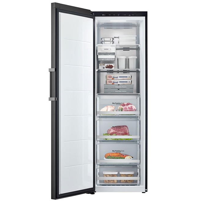 LG 11 4 Cu Ft Stainless Steel Customizable Upright Freezer Beige 24   30895376d L 