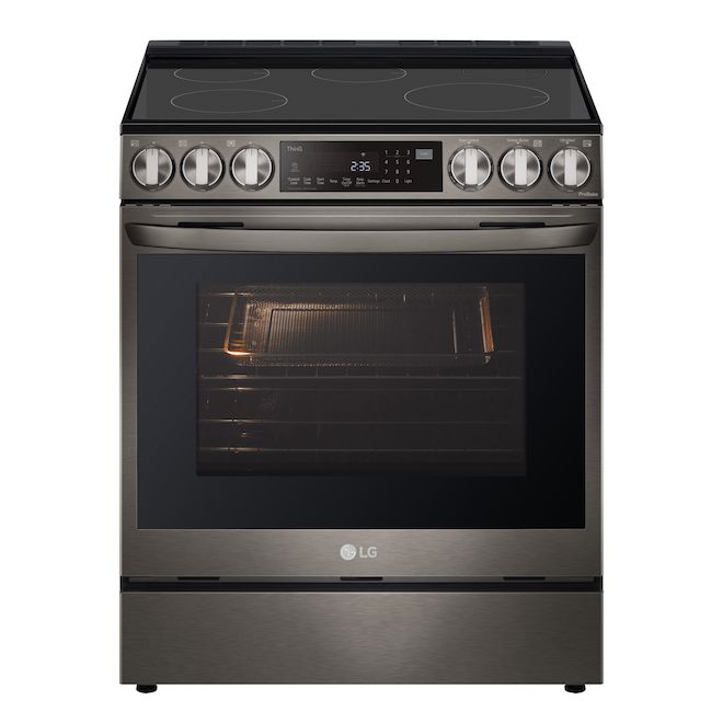 LG Induction Range InstaView 6.3ft³ Air Fryer Stainless Steel Black LSIL6336D RONA