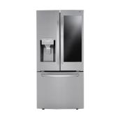 Réfrigérateur deux portes à congélateur inférieur Porte dans la porte et technologie InstaView 33 po LG
