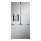 LG 36-in Stainless Steel Bottom Freezer French Door Refrigerator - External Ice Dispenser