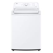LG 27-in 4.8-cu ft White 4-Way Agitator Top Load Washer