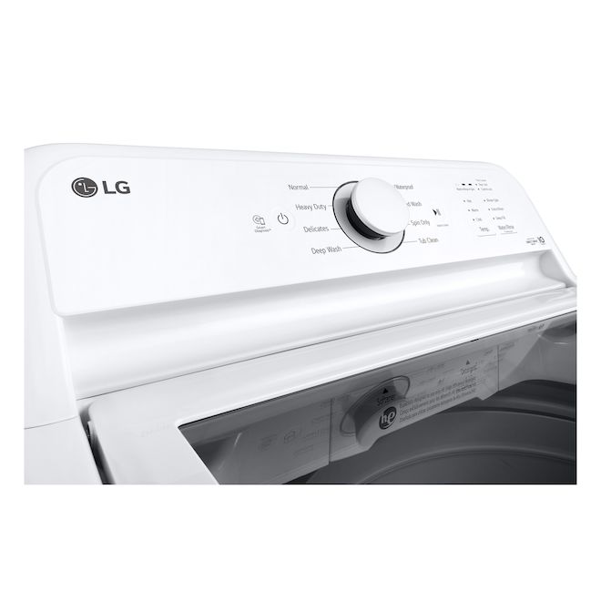 LG 27-in 4.8-cu ft White 4-Way Agitator Top Load Washer