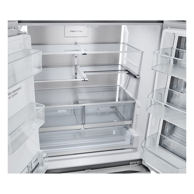 LG 25.5 pi³ 3-Door Counter Depth French Door Refrigerator (Fingerprint-Resistant Stainless Steel) ENERGY STAR®