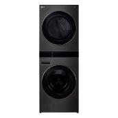 LG Electric Stacked Laundry Center Black Stainless Steel ENERGY STAR®