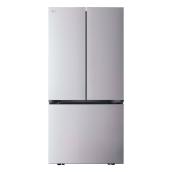 LG 20.8-Ft³ 3-Door 33-In Counter Depth French Door Refrigerator Ice Maker Smudge-Free Stainless Steel