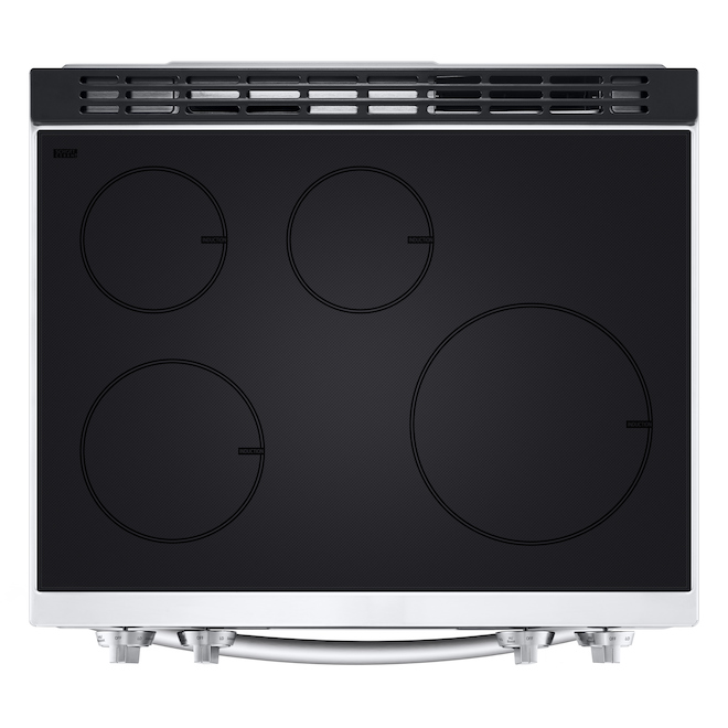 LG 4-Element Smooth Surface 6.3-Ft³ Steam and Self-Cleaning Convection Oven Slide-In Induction Range Stainless Steel