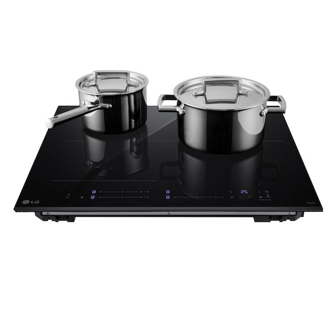 LG 30-in 4-Element Smooth Surface Black Induction Electric Cooktop