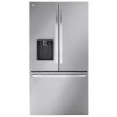 LG 36-in 30.7-ft³ French Door Bottom Freezer Refrigerator Ice/Water Dispenser Stainless Steel - Energy Star