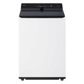 LG 6.3-ft³ Mega Capacity HE Smart Top Load Washer with EasyUnload and AI Sensing - Alpine White