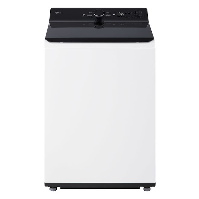 LG 6.1-ft³ Mega Capacity HE Smart Top Load Washer with 4/Way Agitator, EasyUnload and AI Sensing - Alpine