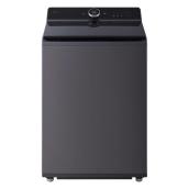 LG 6.3 ft³ Mega Capacity HE Smart Top Load Washer with AI Sensing - Black