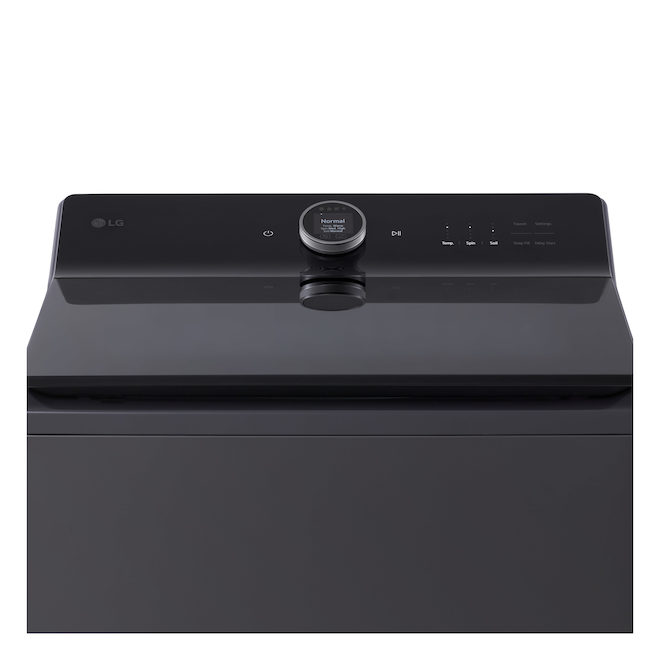 LG 6.3 ft³ Mega Capacity HE Smart Top Load Washer with AI Sensing - Black