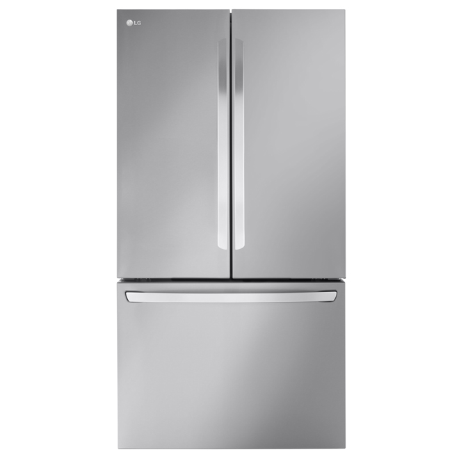 LG 32-ft³ 2-Door Bottom-Freezer Refrigerator with Water/Ice Dispenser in Stainless Steel - ENERGY STAR®