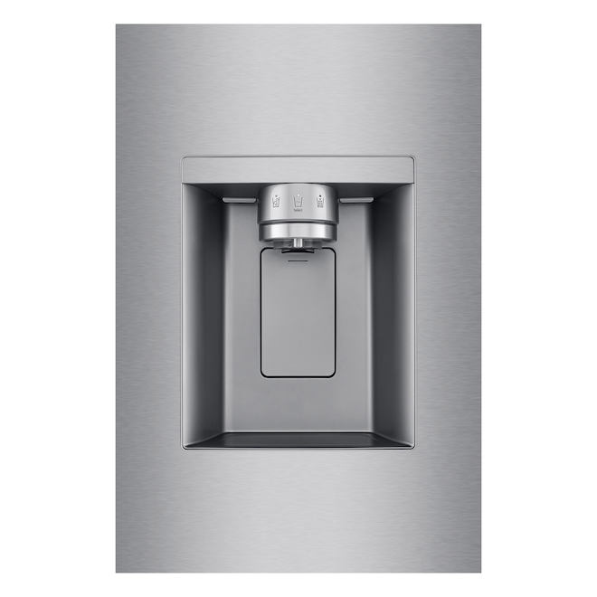 Réfrigérateur deux portes profondeur comptoir LG 20,2 pi³ avec distributeur externe glace/eau, acier inoxydable