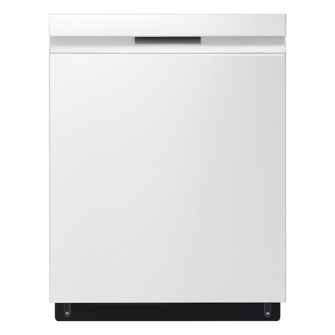 LG 24-in 48 dB White 3rd Rack QuadWashPro Hidden Controls Built-In Dishwasher - ENERGY STAR®