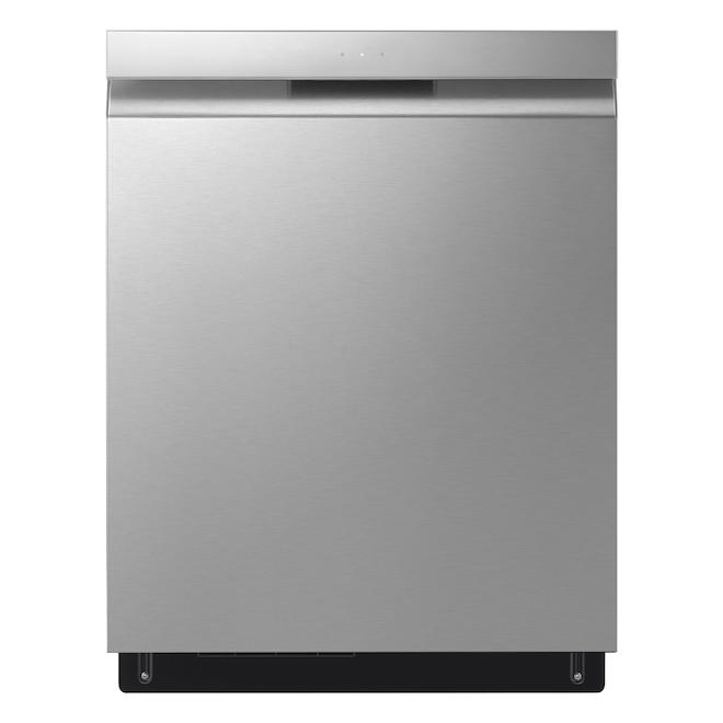 LG 24-in 48 dB Stainless Steel QuadWash Hidden Controls Built-In Dishwasher - ENERGY STAR®