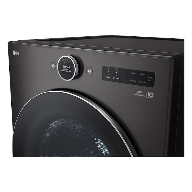 LG 7.8-ft³ 6-Motion DirectDrive Ventless Electric Dryer - Black