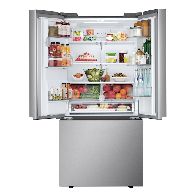 LG French-Door 25-cu.ft. Refrigerator with Integrated Ice Maker - Stainless Steel