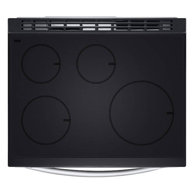 Cuisinière à induction intelligente LG encastrée 6,3 pi³ avec cuisson par convection et Air Fry, acier inoxydable