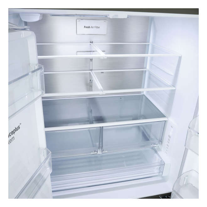 LG 23.7-ft³ French-Door Refrigerator  - Stainless Steel