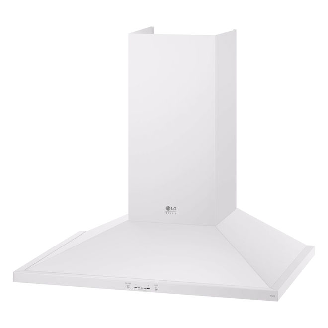 LG Studio Wall-Mount Chimney Hood 600-CFM 5-Speed - Essence White