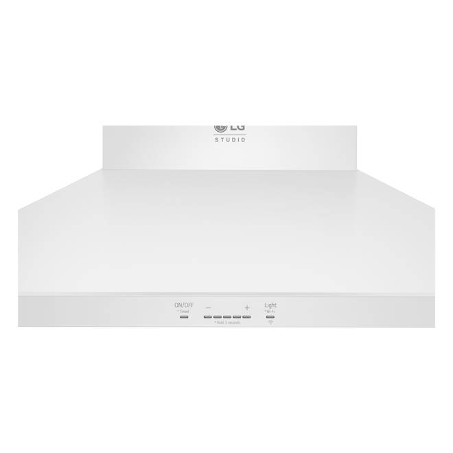 LG Studio Wall-Mount Chimney Hood 600-CFM 5-Speed - Essence White