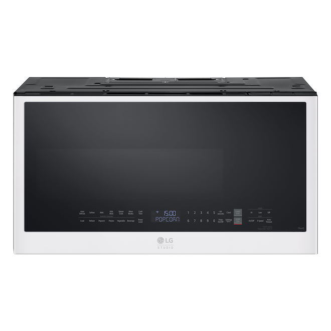 LG Studio Over-the-Range Microwave 2.0-cu.ft. with ThinQ - Fingerprint Resistant Black