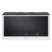 Four micro-onde avec hotte intégrée LG Studio 2,0 pi³ avec ThinQ, noir anti-empreintes