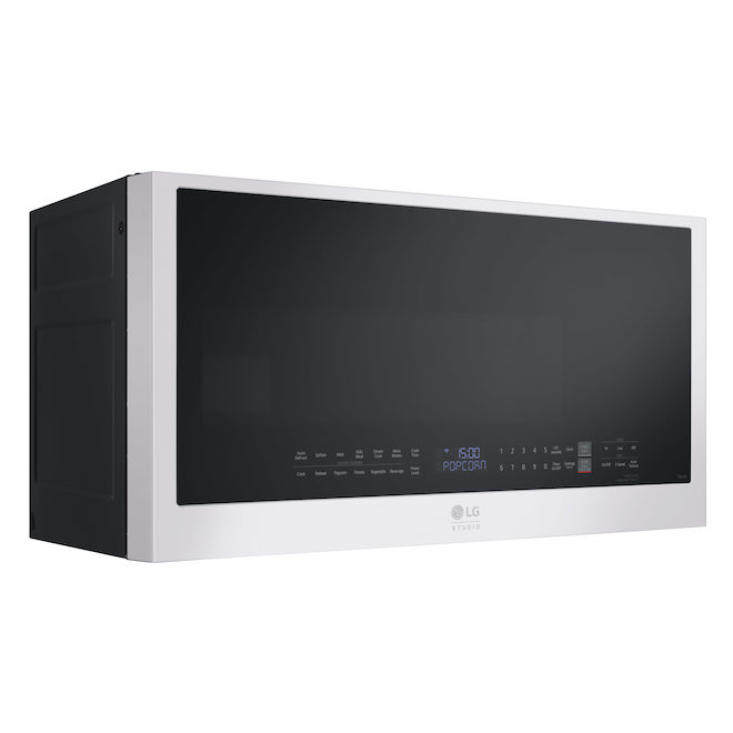 LG Studio Over-the-Range Microwave 2.0-cu.ft. with ThinQ - Fingerprint Resistant Black