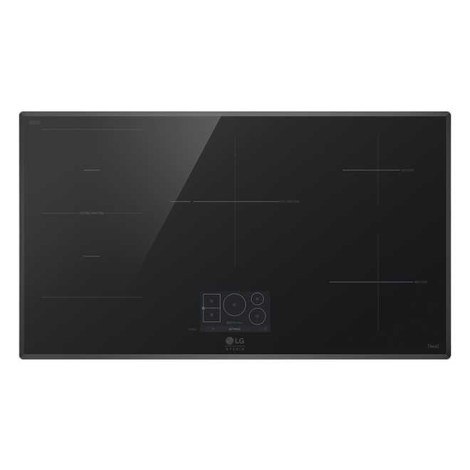 LG Studio Induction 36-in Cooktop in Glass-Ceramic with 5 Elements - Black