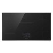 LG Studio Induction 36-in Cooktop in Glass-Ceramic with 5 Elements - Black