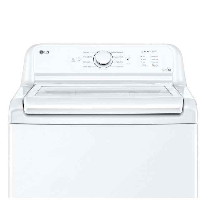 LG Top Load Washer with Large Capacity 5-cu.ft - White