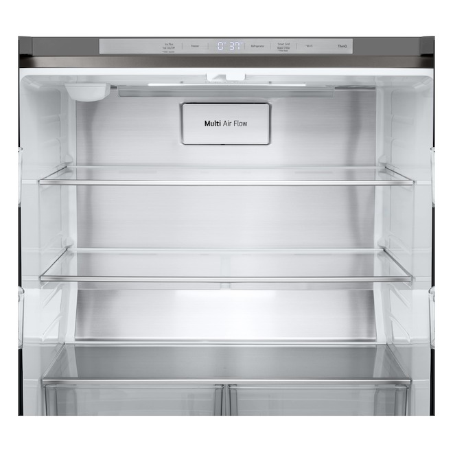 LG 18.7-ft³ 4-Door Counter-Depth Stainless Steel Refrigerator