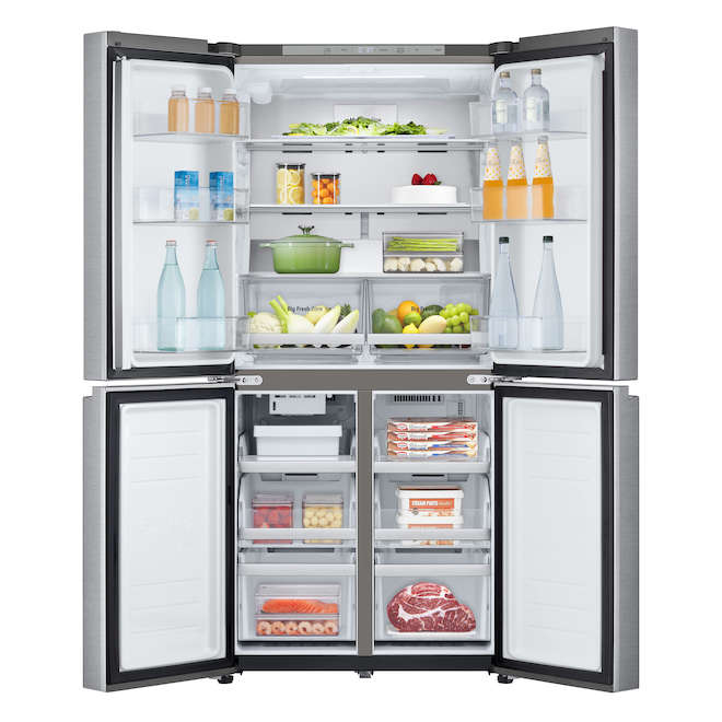LG 18.7-ft³ 4-Door Counter-Depth Stainless Steel Refrigerator