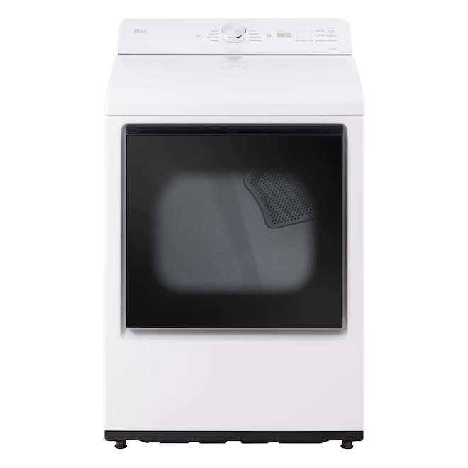 LG 27-in 7.3-ft³ Front-Load Vented Electric Dryer - Alpine White