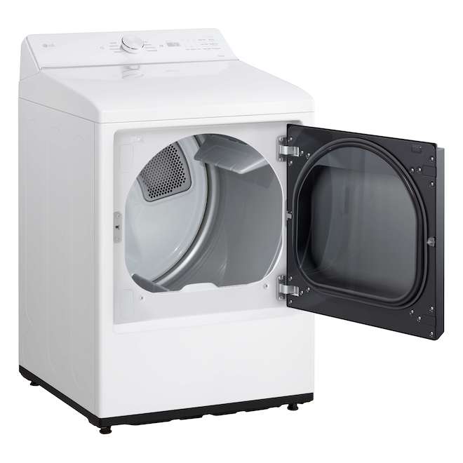 LG 27-in 7.3-ft³ Front-Load Vented Electric Dryer - Alpine White