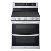 LG 30-in Double Convection Oven 5-Element Electric Range with Air Fry and Easy Clean - Stainless Steel