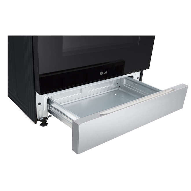 LG Smart Electric Range 30-in with 5 Elements and Front Control Knobs 6.3-cu-ft - Stainless Steel