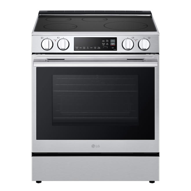 LG 6.3-ft³ Single Oven 4-Element Smooth Surface Slide-In Electric Induction Range - Stainless Steel