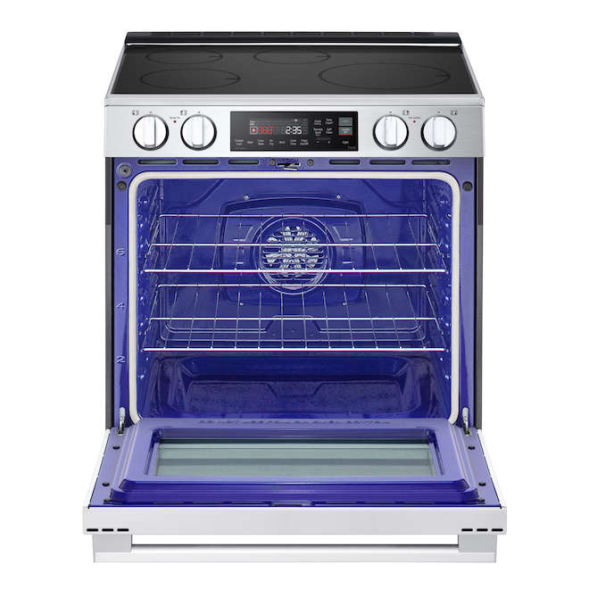 LG 6.3-ft³ Single Oven 4-Element Smooth Surface Slide-In Electric Induction Range - Stainless Steel