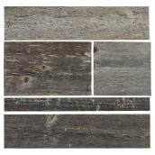 Panneaux muraux en bois de grange véritable récupéré Grange Design, gris rustique, couverture de 17,5 pi²