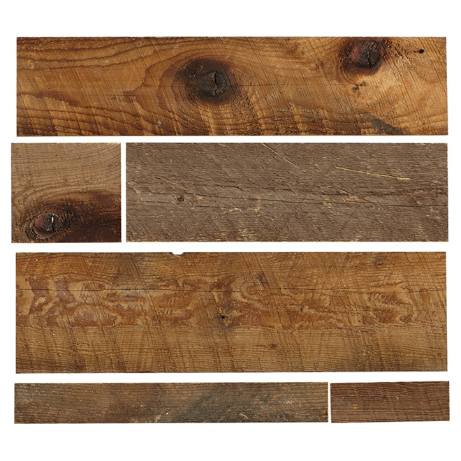 Wood Panel - Real Barn Wood - 2" to 10" - Brown