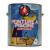 Solignum Swimming Pool Paint - Acrylic Latex - Semi-Gloss - Aqua - 3.78 L