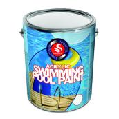 Solignum Acrylic Latex Swimming Pool Paint - Semi Gloss - White - 3.78 L