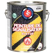 Peinture de signalisation Solignum, 3,78 l, blanc