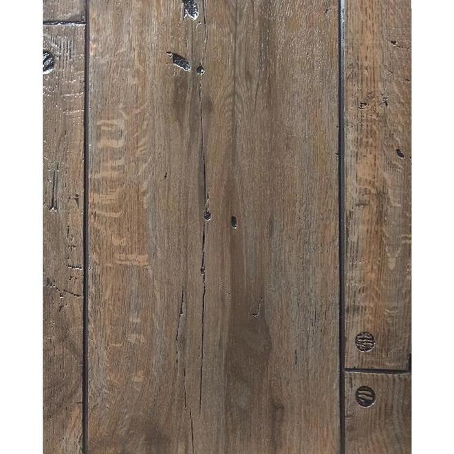DPI 48-in x 8-ft Embossed Oak Gray Wall Panel