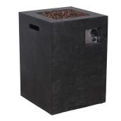 Propane Outdoor Fireplace - Column - 40,000 BTU - Black