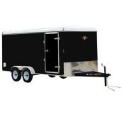 Enclosed Cargo Trailer - 7' x 16' - Black