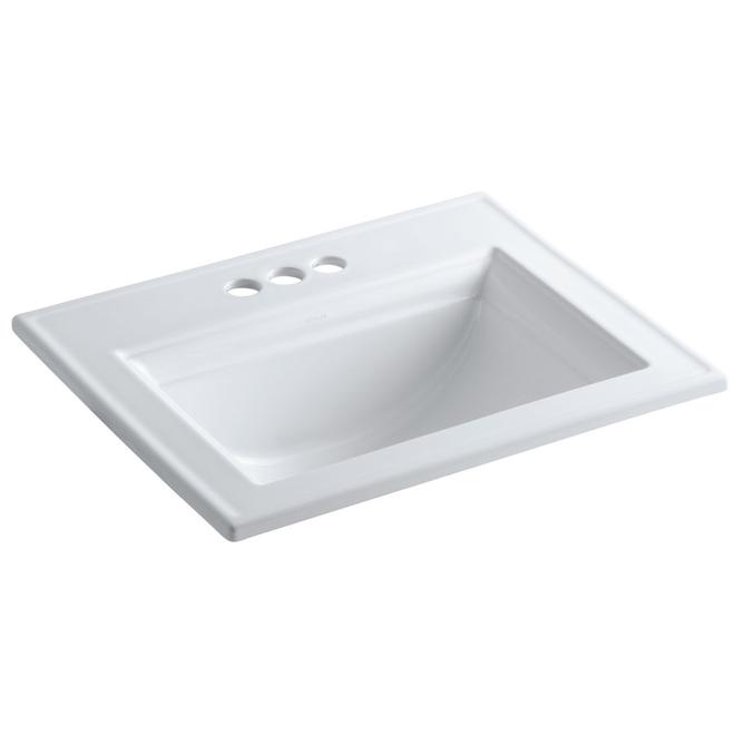 KOHLER Memoirs Self-Rimming Lavatory with Stately Design and 4-in Centers